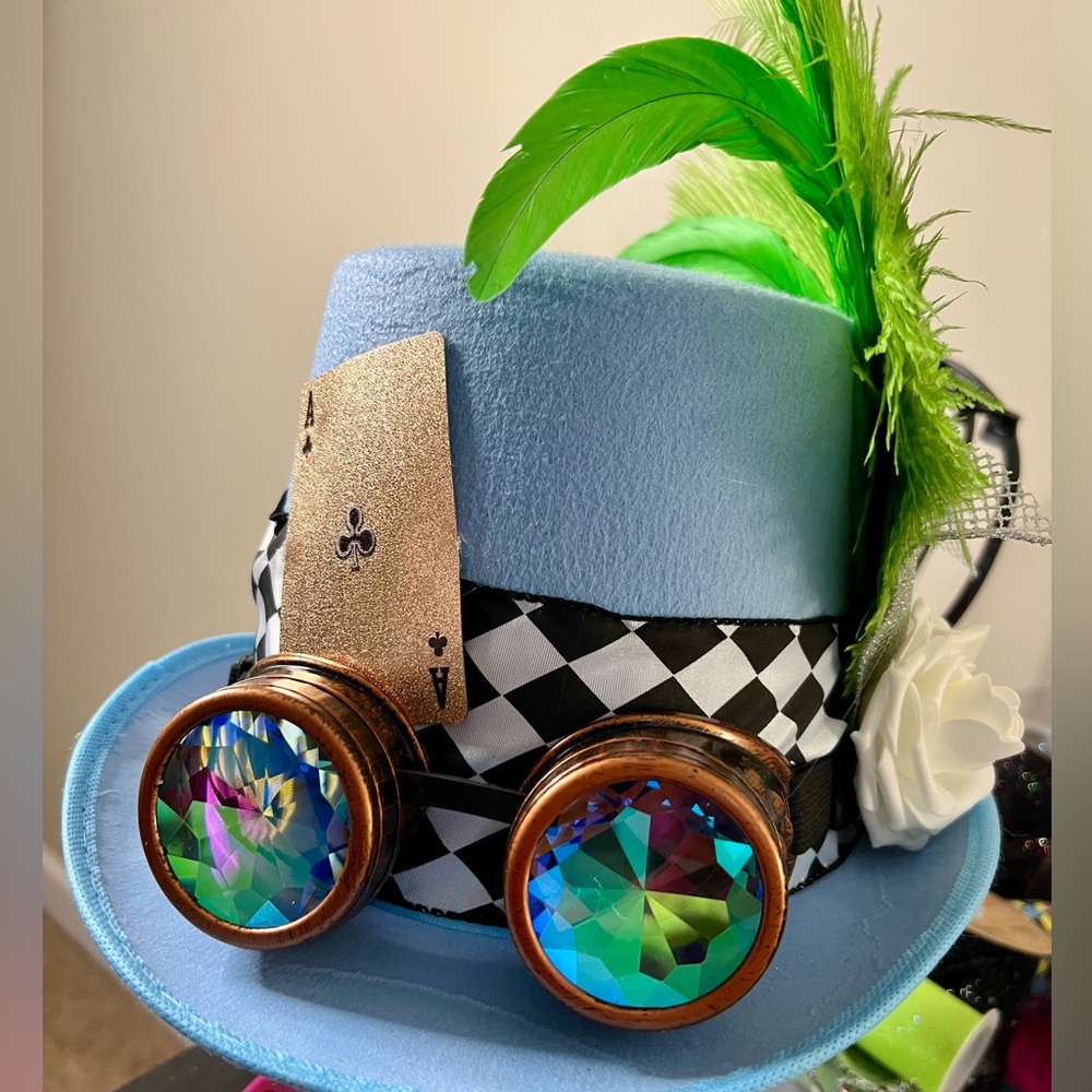 Angry Alice Steampunk Cosplay hat for St Patrick’s Day or Mardi Gras